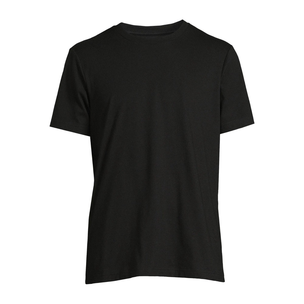 George Mens T-Shirt XS Black Crewneck Relaxed Fit Short Sleeve Moisture Wicking